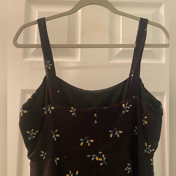 Lulu’s First Pick Forever Black Floral Print Mini Dress L - Picture 8 of 11